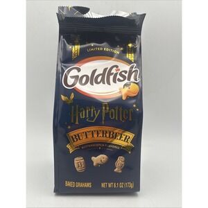 Goldfish Harry Potter Butterbeer Butterscotch Flavored Baked Grahams, 6.1 oz Bag
